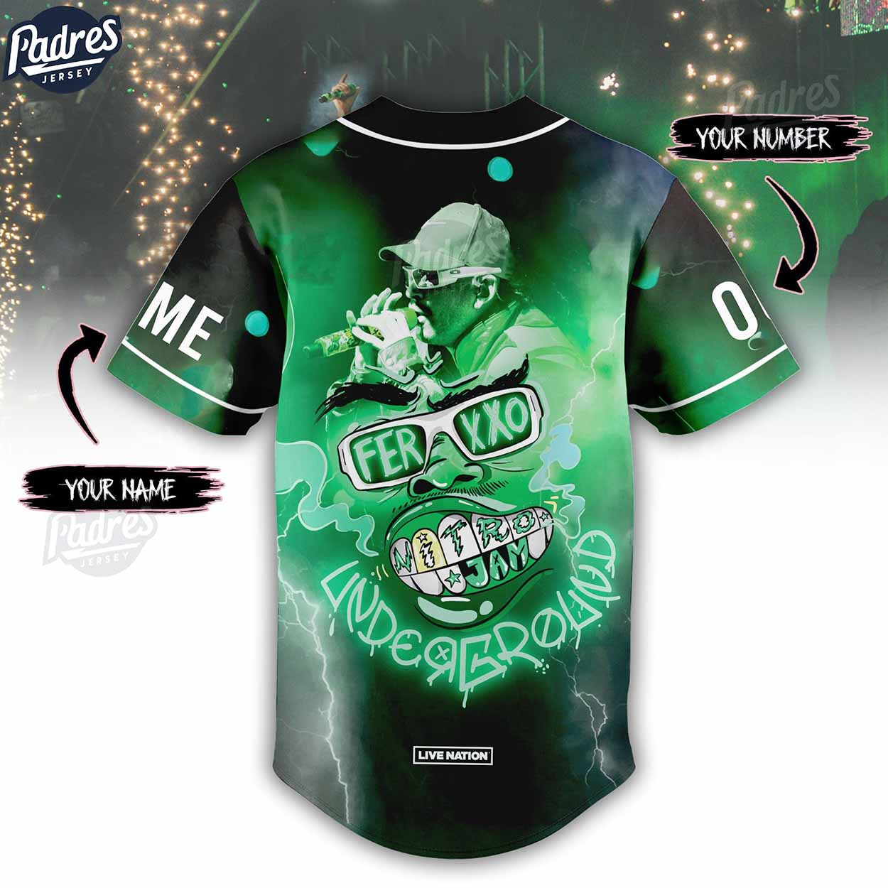 Feid Ferxxo Custom Baseball Jersey Style - Padres Jersey Oasis: Elevate Your Baseball Style Game