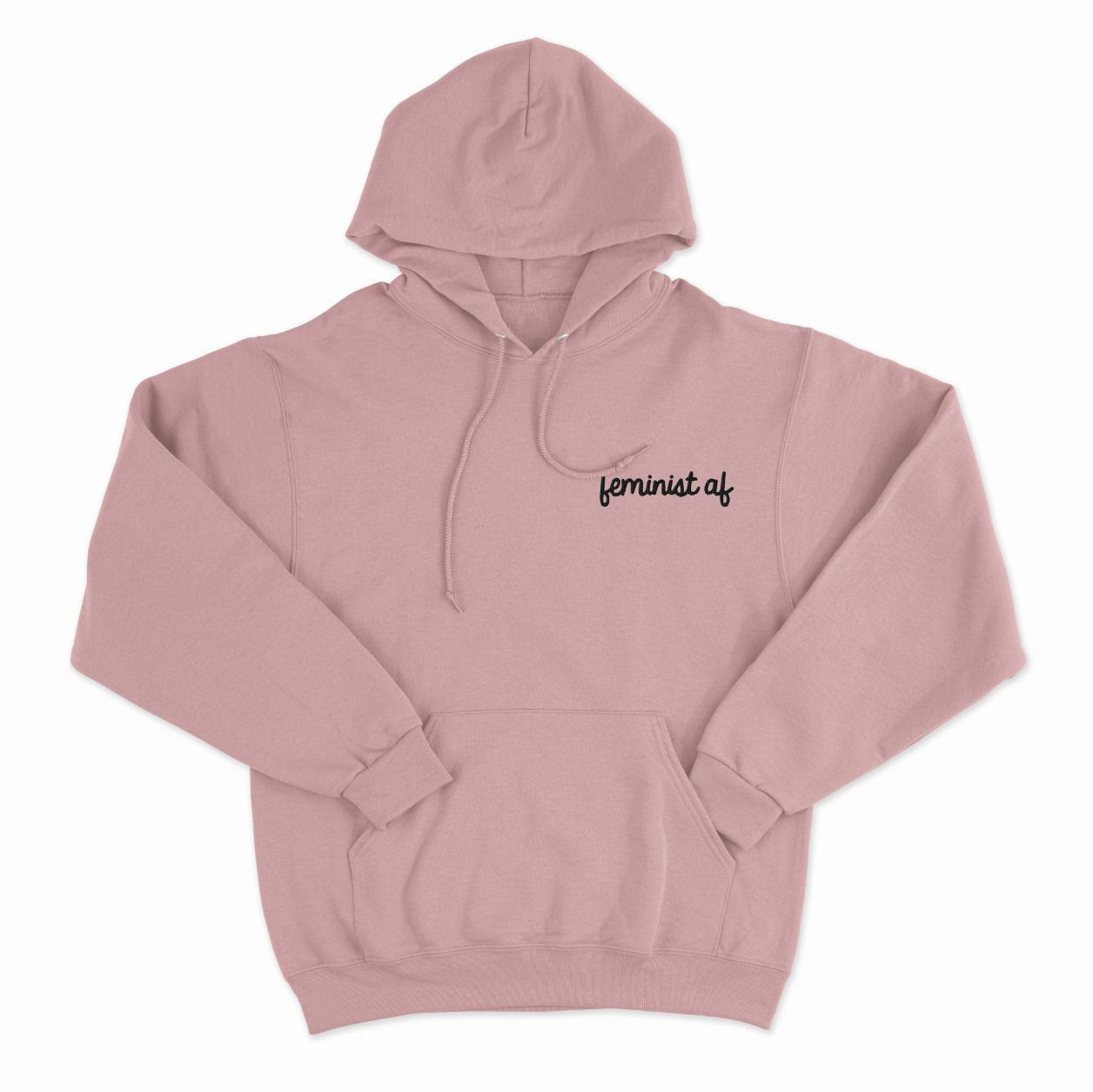 Feminist AF Embroidered Hoodie