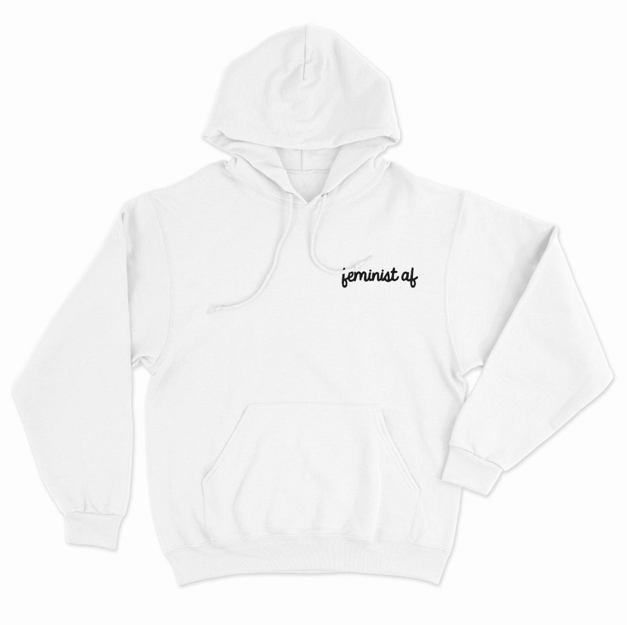 Feminist AF Embroidered Hoodie