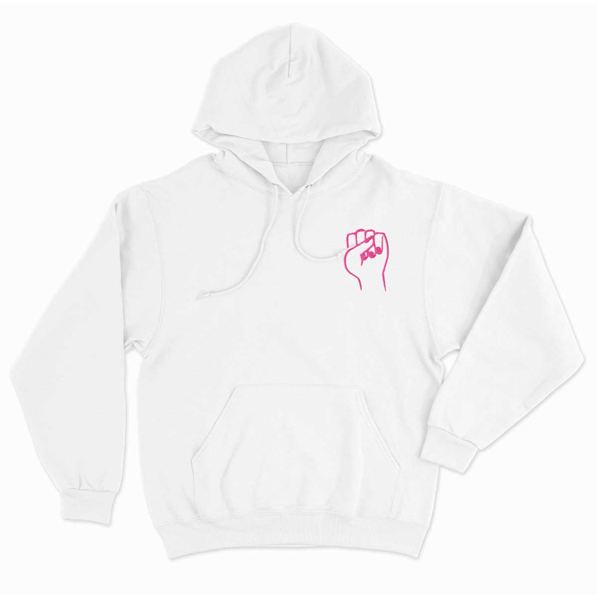 Feminist Fist Embroidered Hoodie