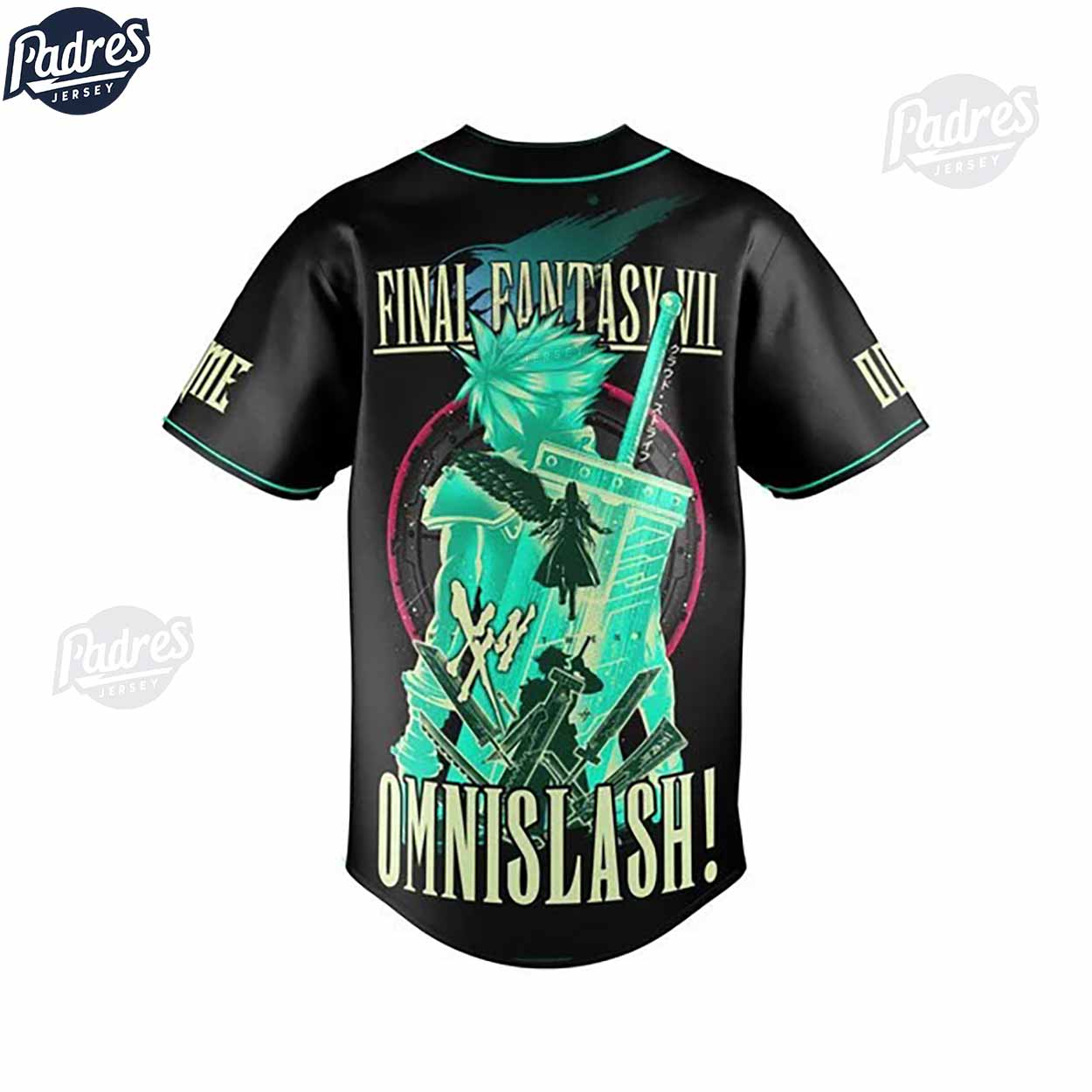 Final Fantasy VII Omnislash Custom Baseball Jersey - Padres Jersey Oasis: Elevate Your Baseball Style Game