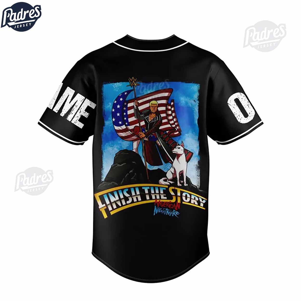 Finish The Story American Nightmare Cody Rhodes Baseball Jersey - Padres Jersey Oasis: Elevate Your Baseball Style Game