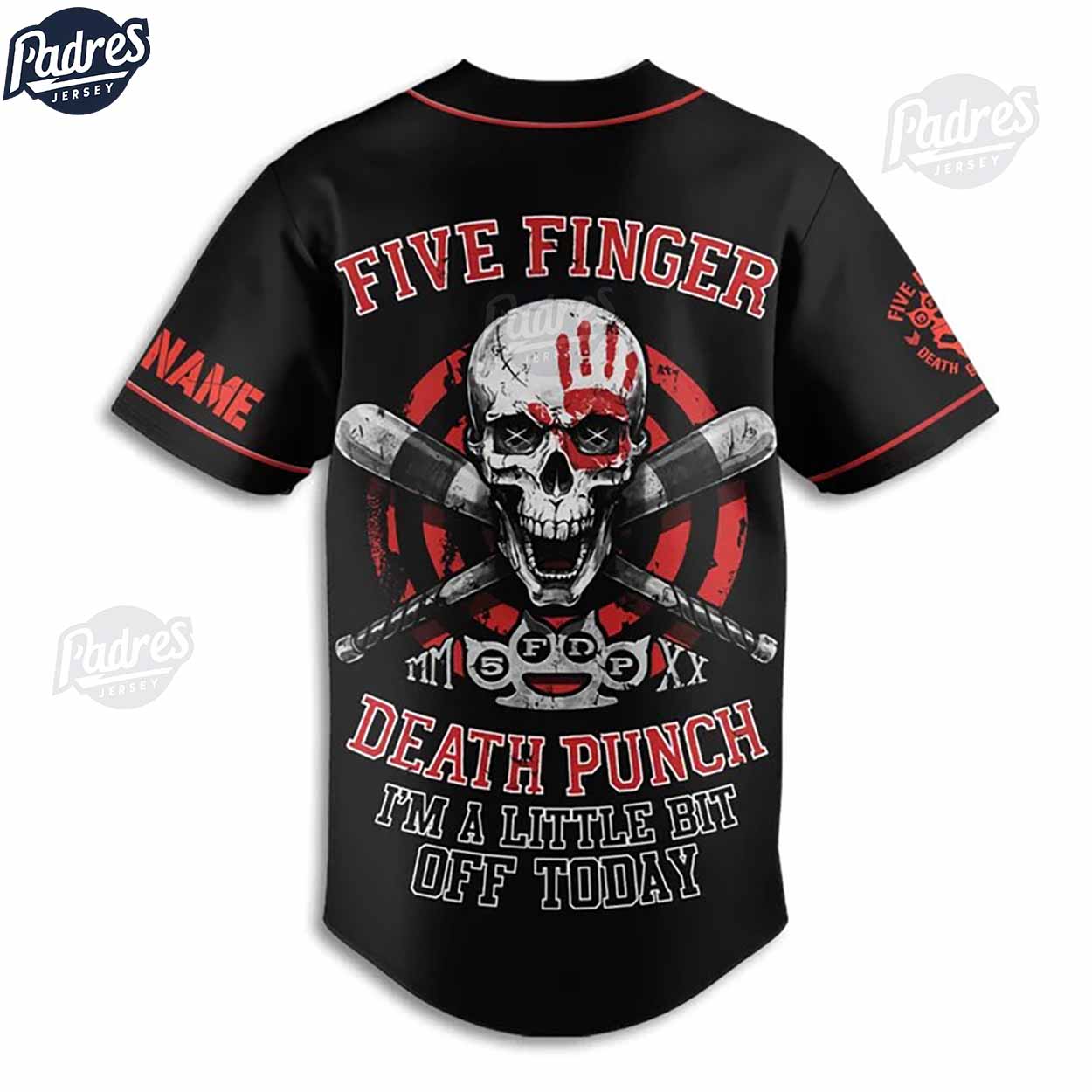 Five Finger Death Punch 5fdp Custom Baseball Jersey Style - Padres Jersey Oasis: Elevate Your Baseball Style Game