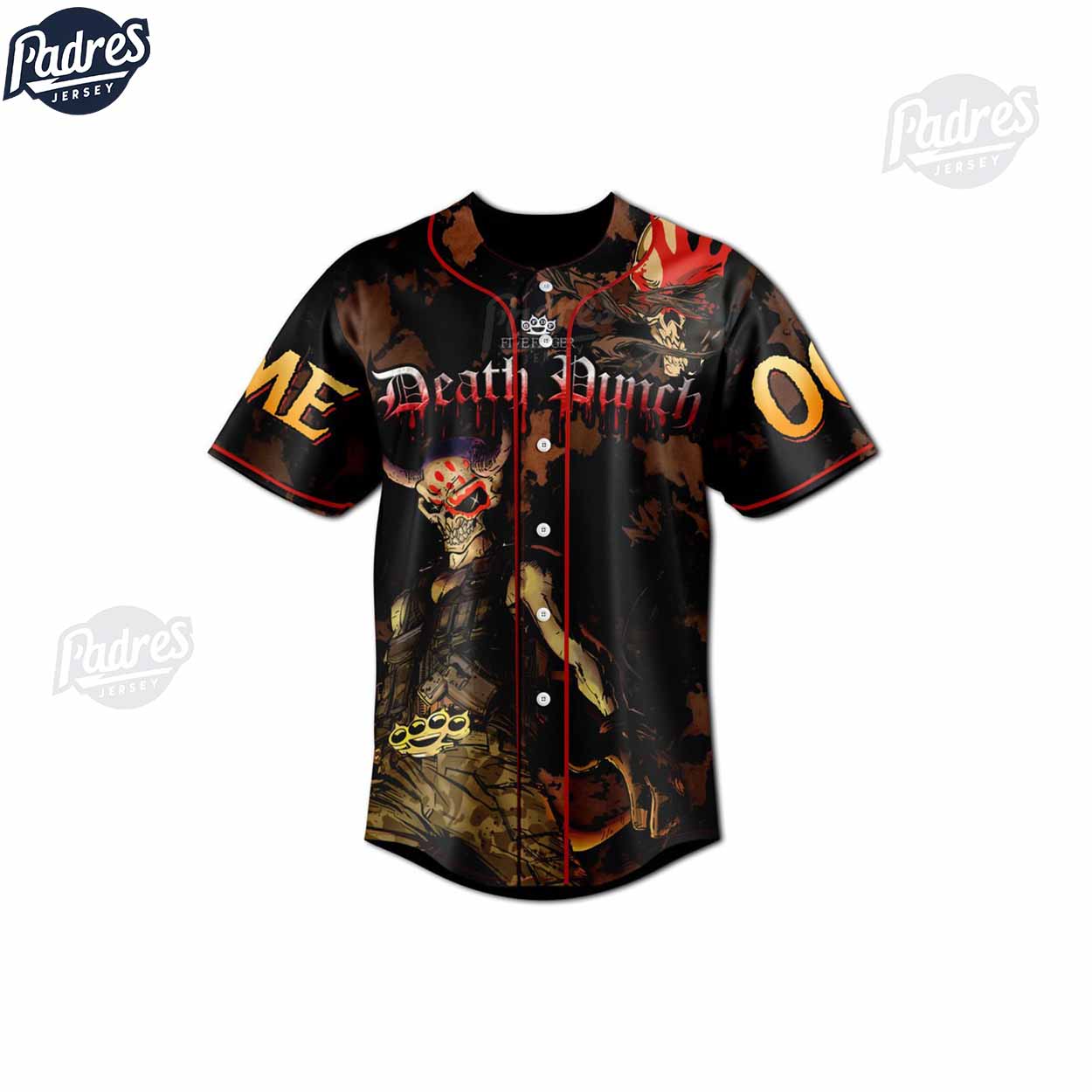 Custom Five Finger Death Punch Halloween Baseball Jersey - Padres Jersey Oasis: Elevate Your Baseball Style Game