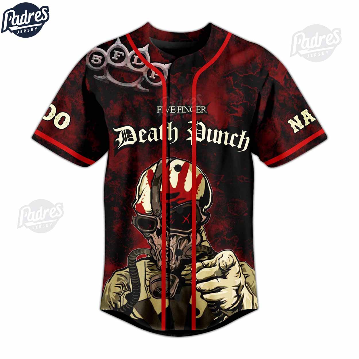 Five Finger Death Punch Personalized Baseball Jersey - Padres Jersey Oasis: Elevate Your Baseball Style Game