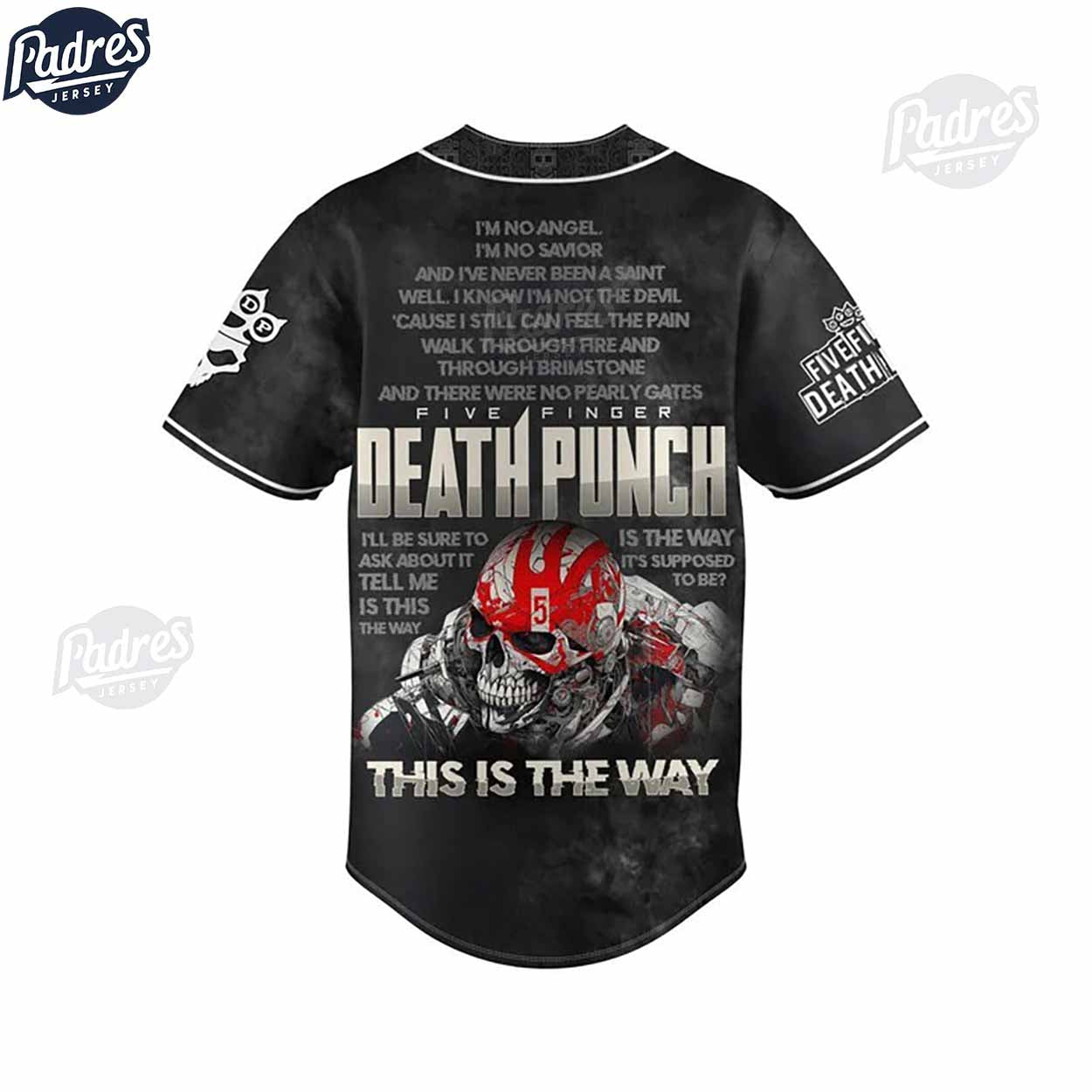 Five Finger Death Punch This Is The Way Custom Baseball Jersey - Padres Jersey Oasis: Elevate Your Baseball Style Game