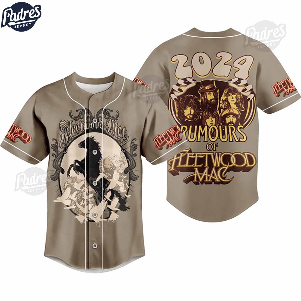 Fleetwood Mac Rumours Baseball Jersey Style - Padres Jersey Oasis: Elevate Your Baseball Style Game