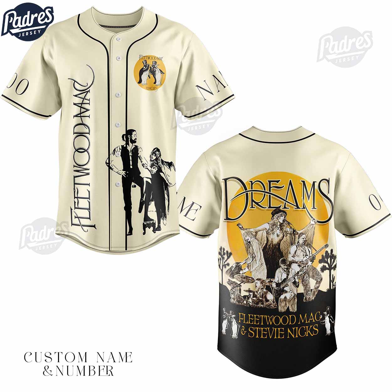 Fleetwood Mac Stevie Nicks Custom Baseball Jersey Style - Padres Jersey Oasis: Elevate Your Baseball Style Game