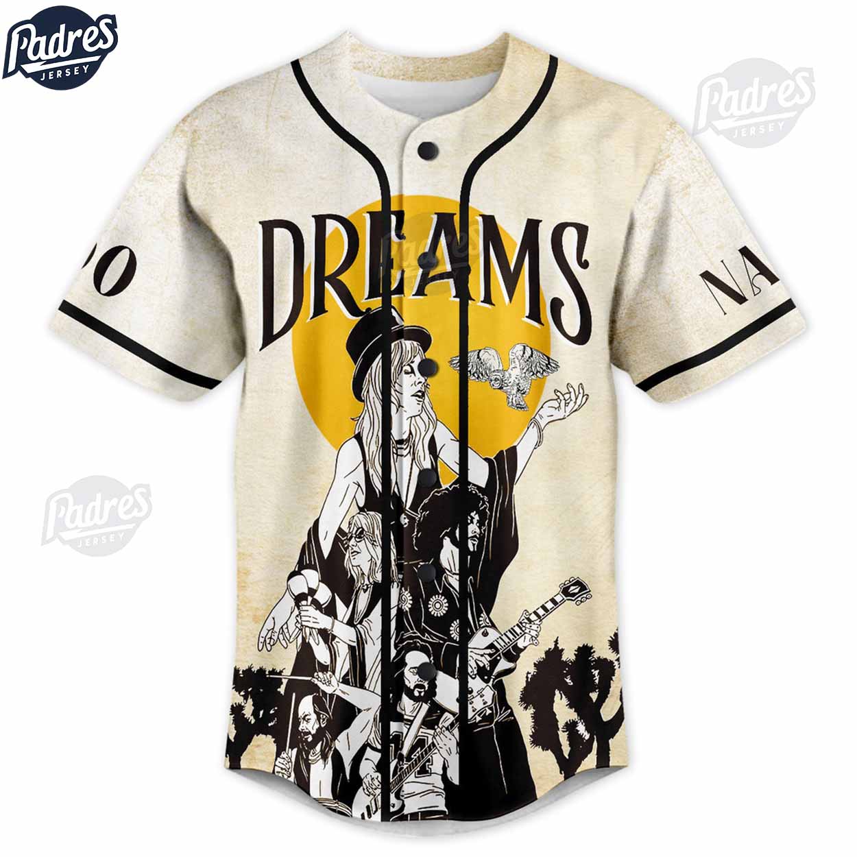 Fleetwood Mac Stevie Nicks Custom Baseball Jersey Style - Padres Jersey Oasis: Elevate Your Baseball Style Game