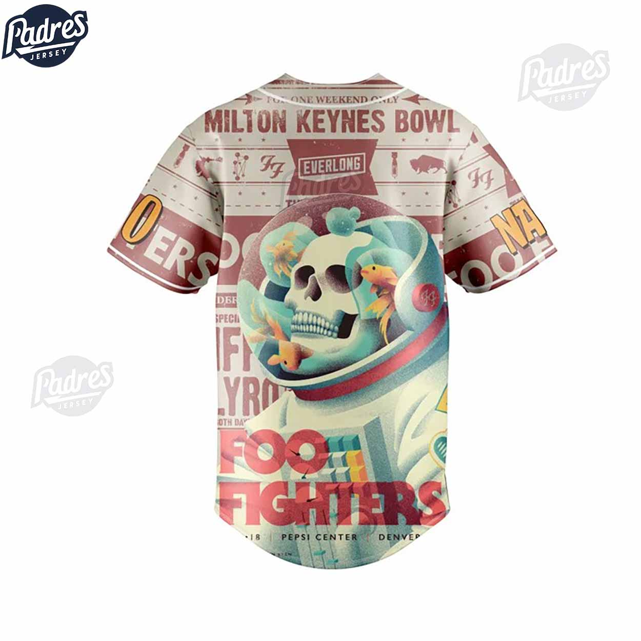 Foo Fighter Custom Baseball Jersey Style - Padres Jersey Oasis: Elevate Your Baseball Style Game
