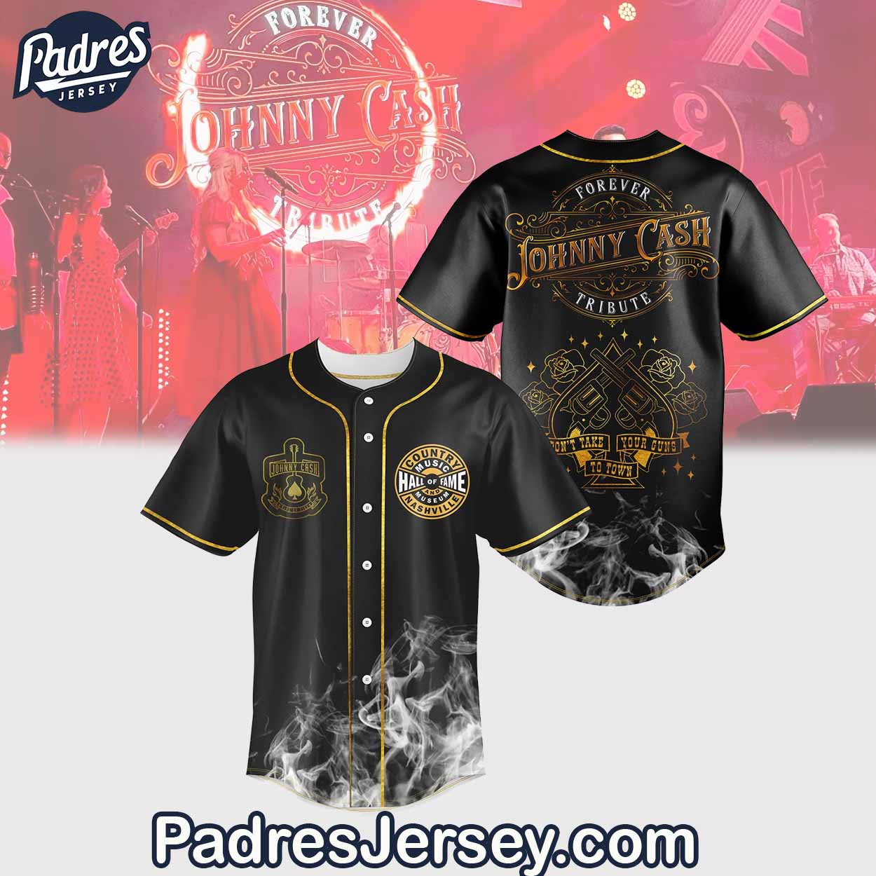 Forever Johnny Cash Tribute Baseball Jersey Outfit - Padres Jersey Oasis: Elevate Your Baseball Style Game