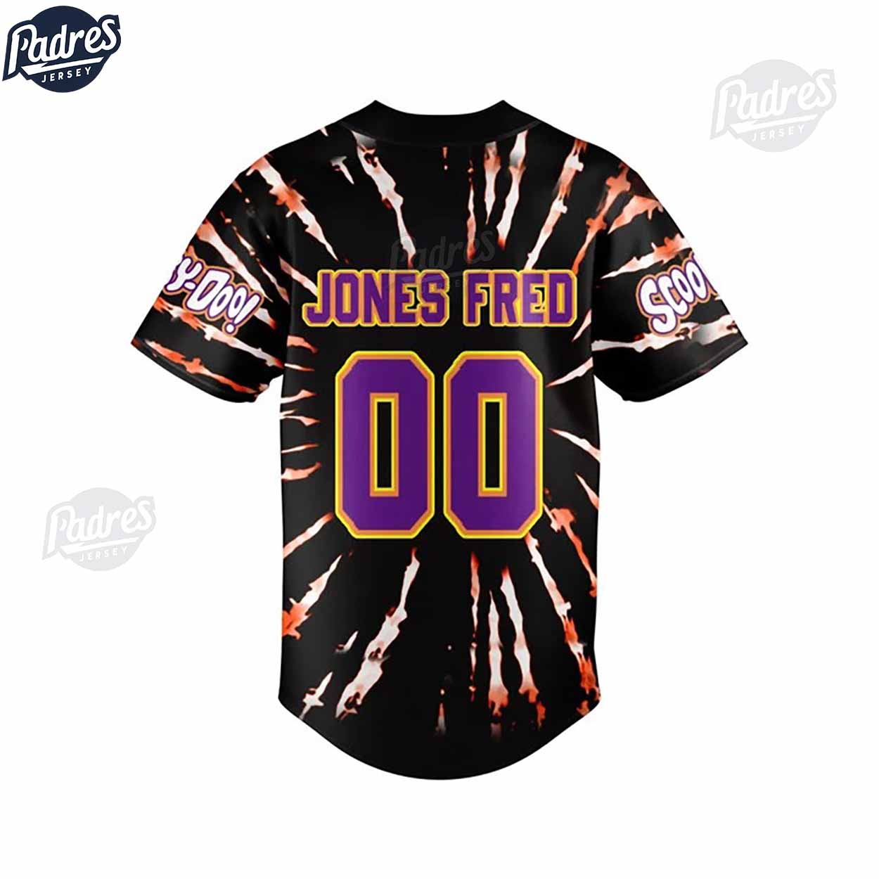 Fred Jones Scooby Doo Custom Baseball Jersey - Padres Jersey Oasis: Elevate Your Baseball Style Game