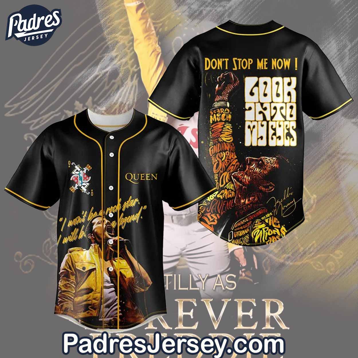 Freddie Mercury Baseball Jersey Outfit For Men And Women - Padres Jersey Oasis: Elevate Your Baseball Style Game