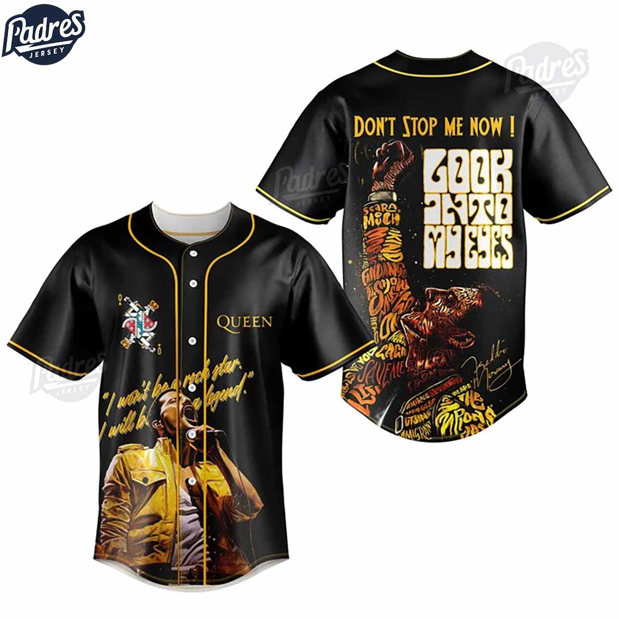 Freddie Mercury Baseball Jersey Outfit For Men And Women - Padres Jersey Oasis: Elevate Your Baseball Style Game