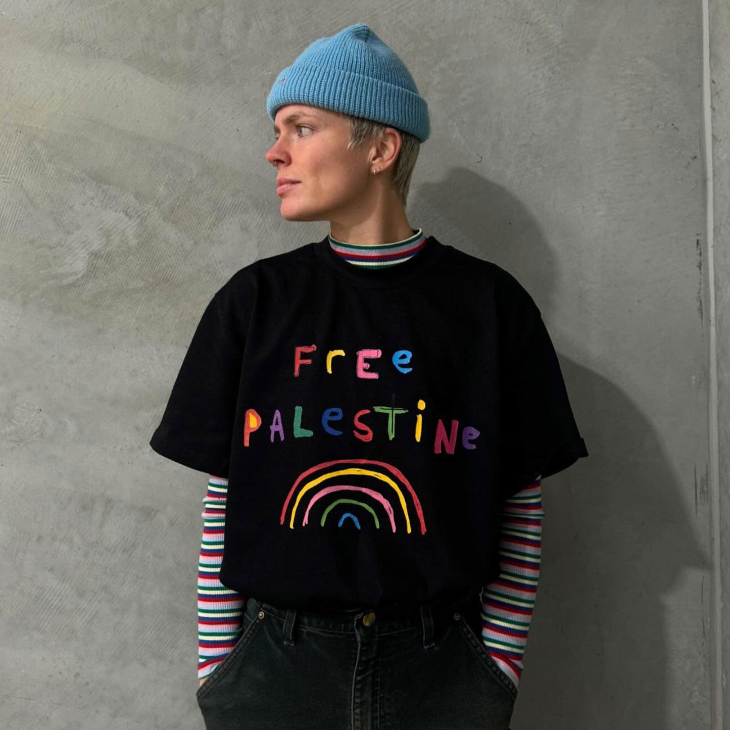 Free Palestine Oversized Charity T-Shirt