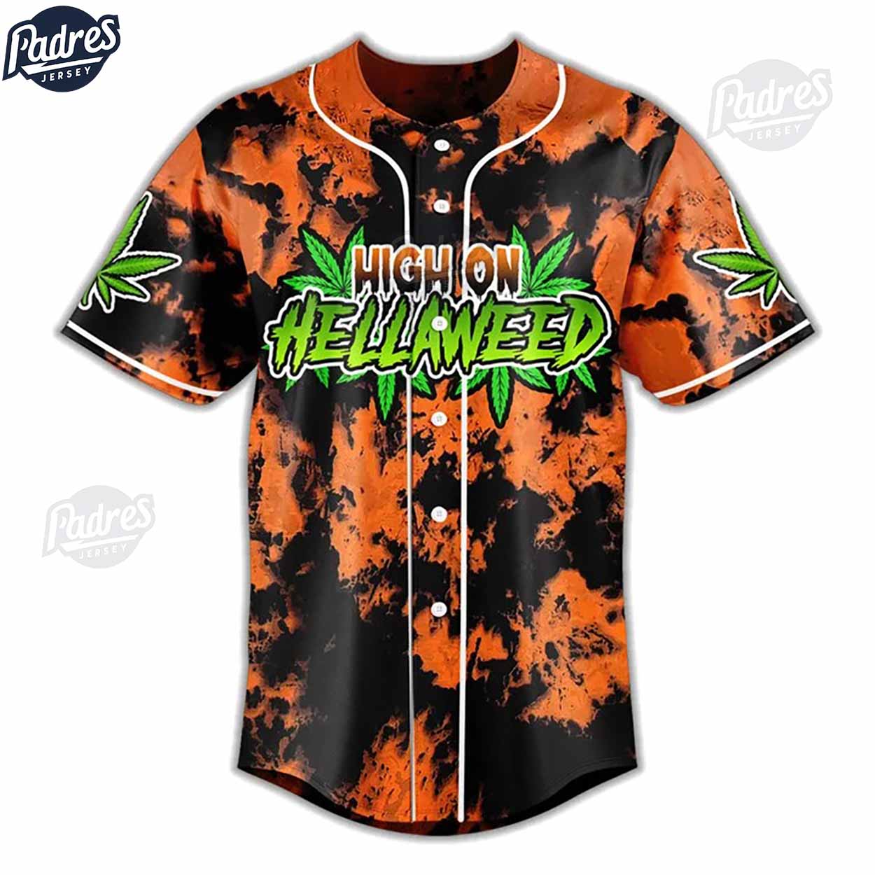 Friday the 420th High On Hellaweed Baseball Jersey - Padres Jersey Oasis: Elevate Your Baseball Style Game