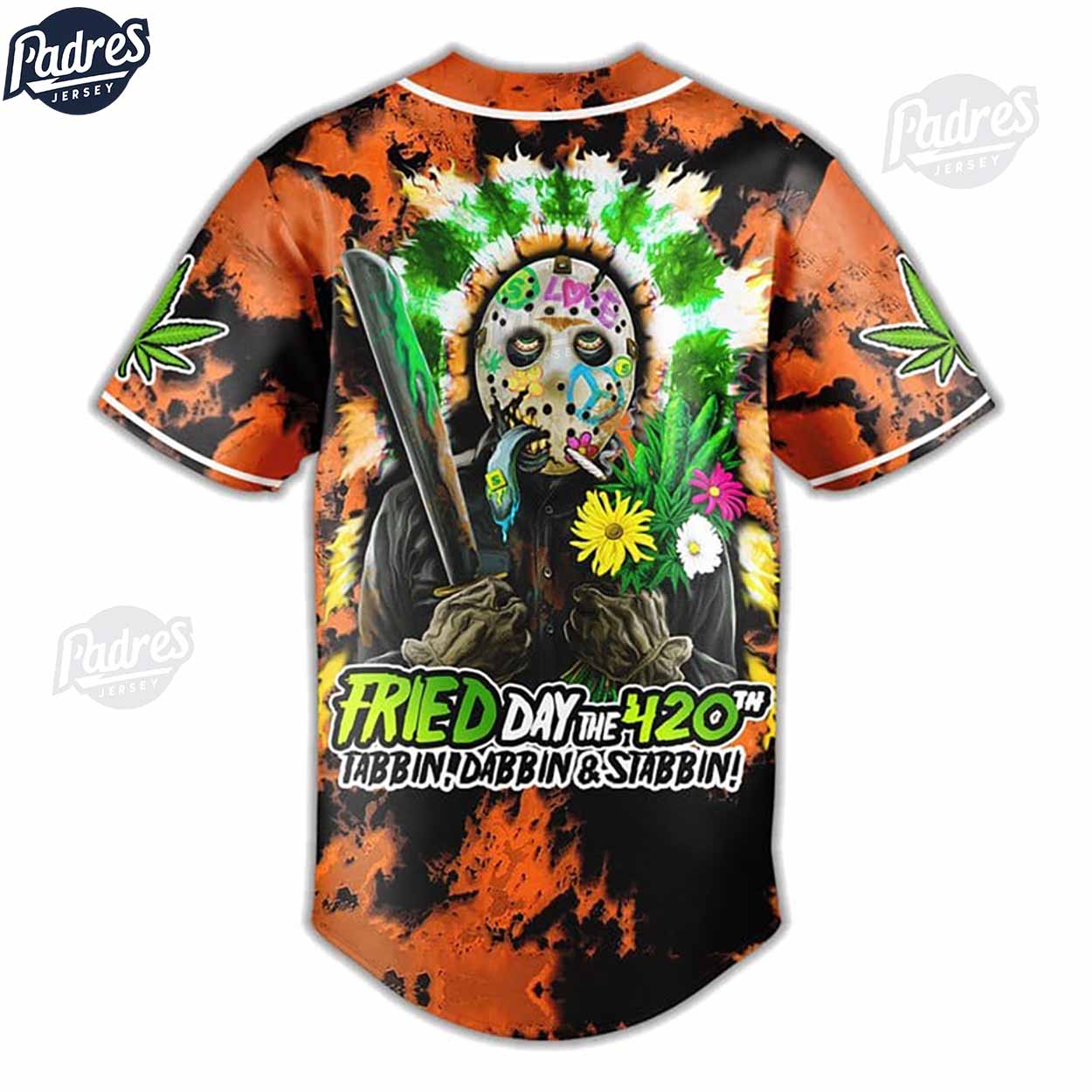 Friday the 420th High On Hellaweed Baseball Jersey - Padres Jersey Oasis: Elevate Your Baseball Style Game