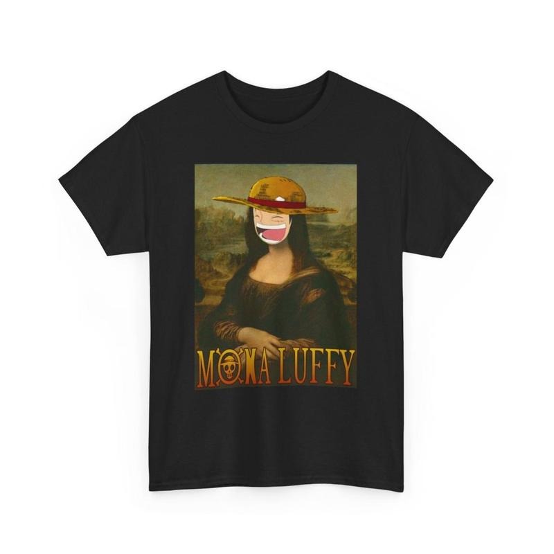 Funny Anime Mona Luffy Shirt, Easy Care, Machine Wash Safe, Fun Graphics