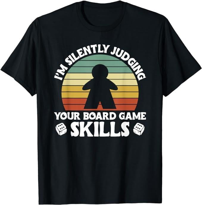 Funny Gamer Shirts, Special Gifts For Gamers, Game Night Adults Funny Board Games Lover T-Shirt Menswear Top Casual Classic