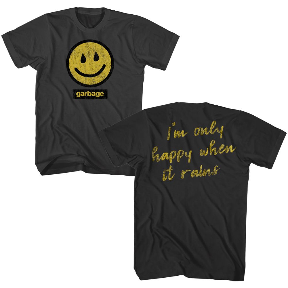 Garbage Rain Smiley T-Shirt Style001