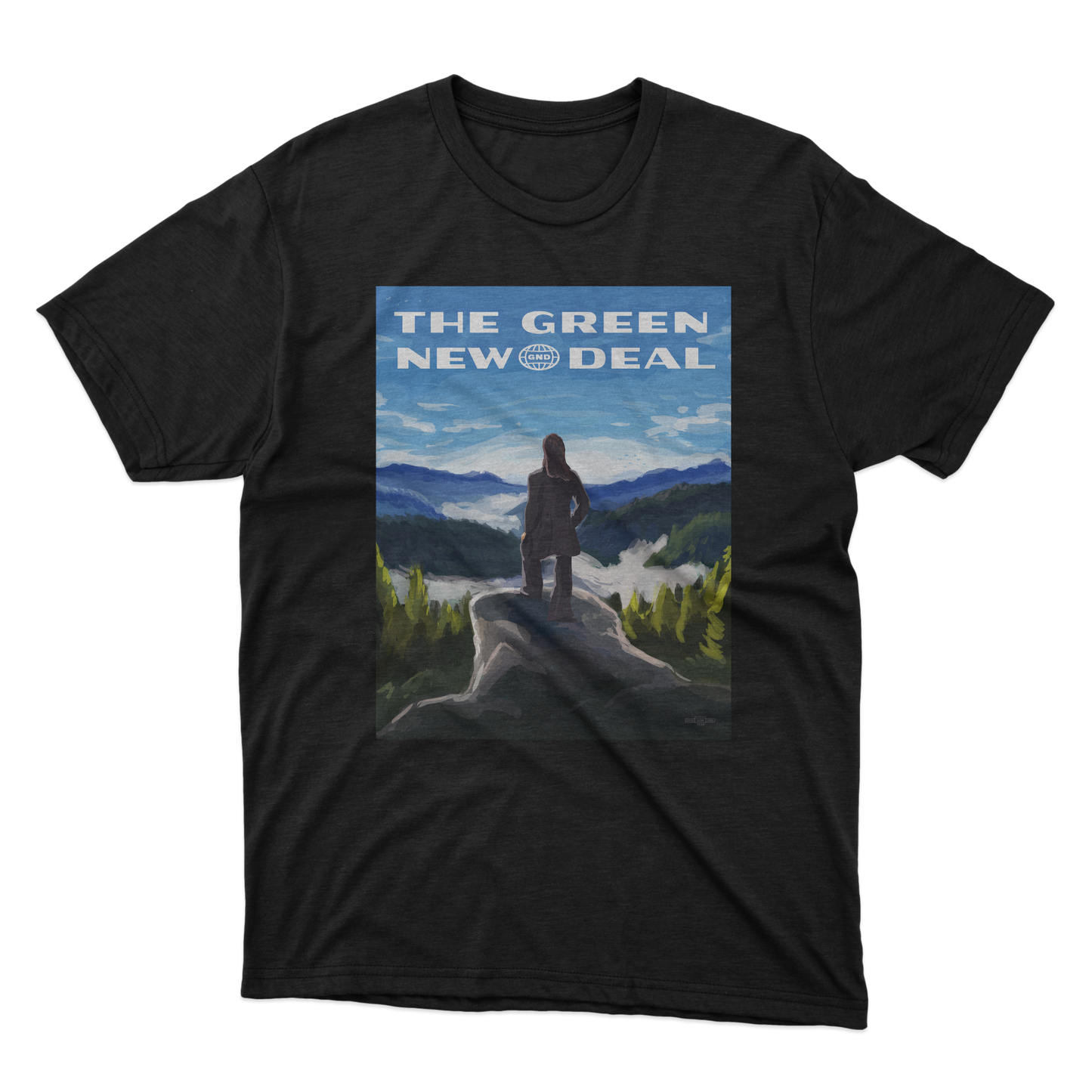 Green New Deal Illustration Tee