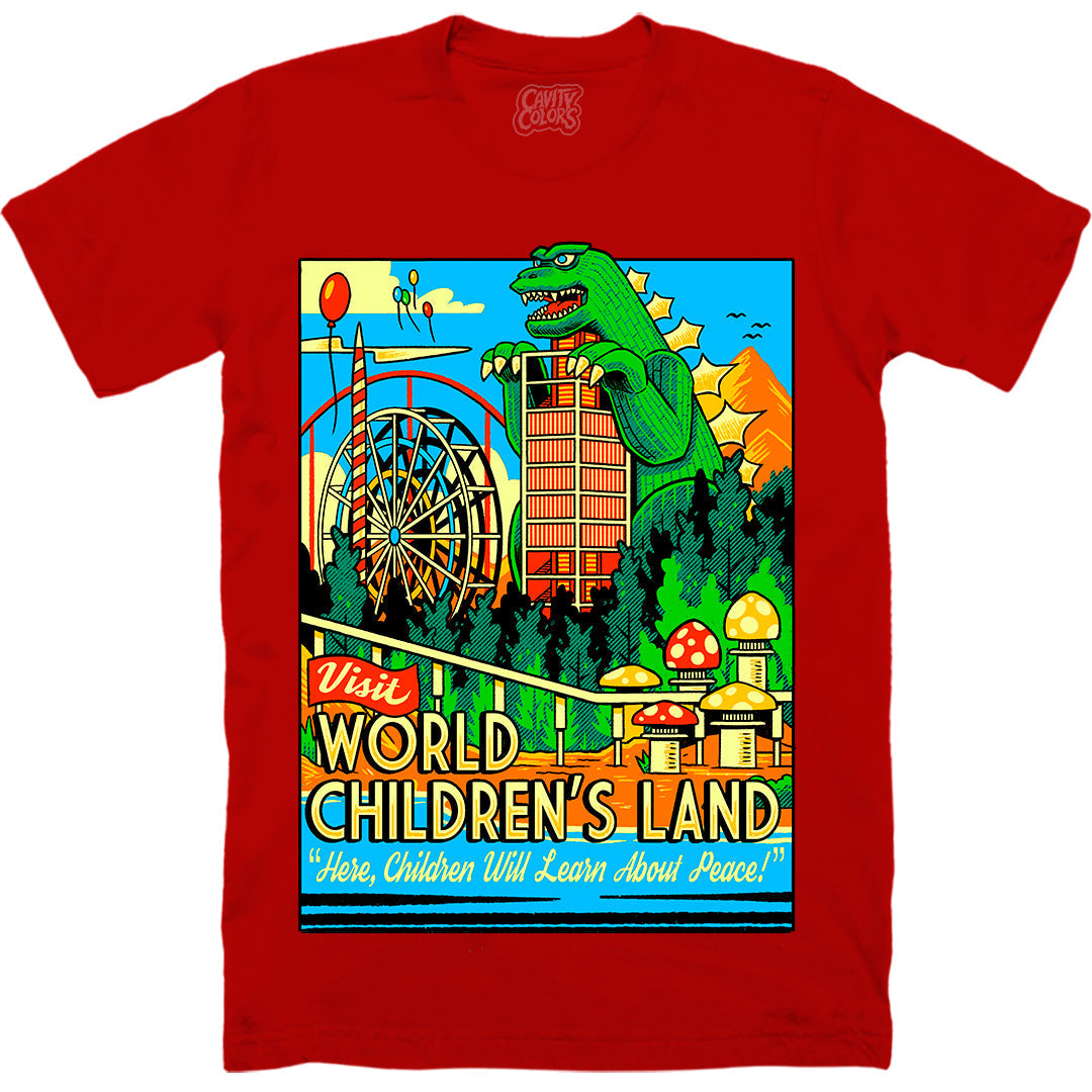 WORLD CHILDREN'S LAND - T-SHIRT (PEACEFUL RED)