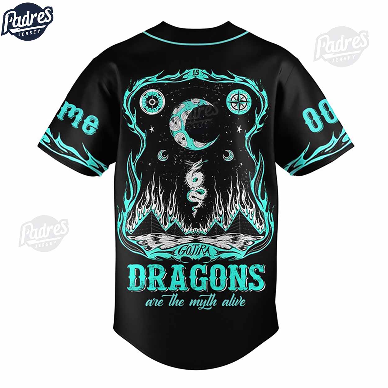 GOJIRA Where Dragons Dwell Custom Baseball Jersey - Padres Jersey Oasis: Elevate Your Baseball Style Game