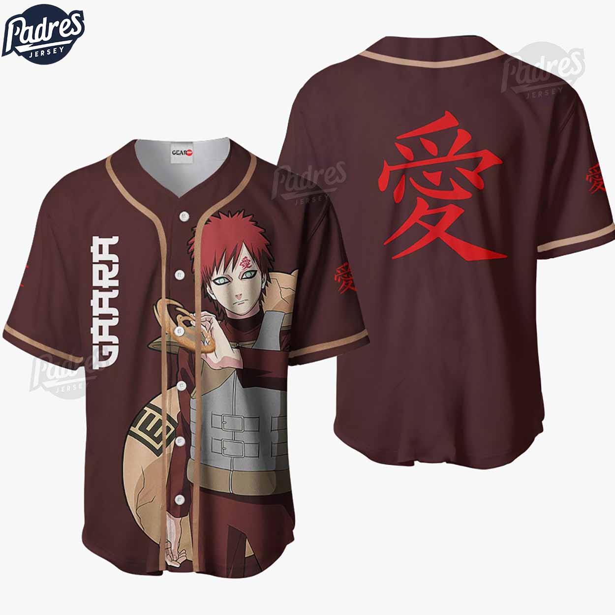 Gaara Baseball Jersey Shirt - Padres Jersey Oasis: Elevate Your Baseball Style Game