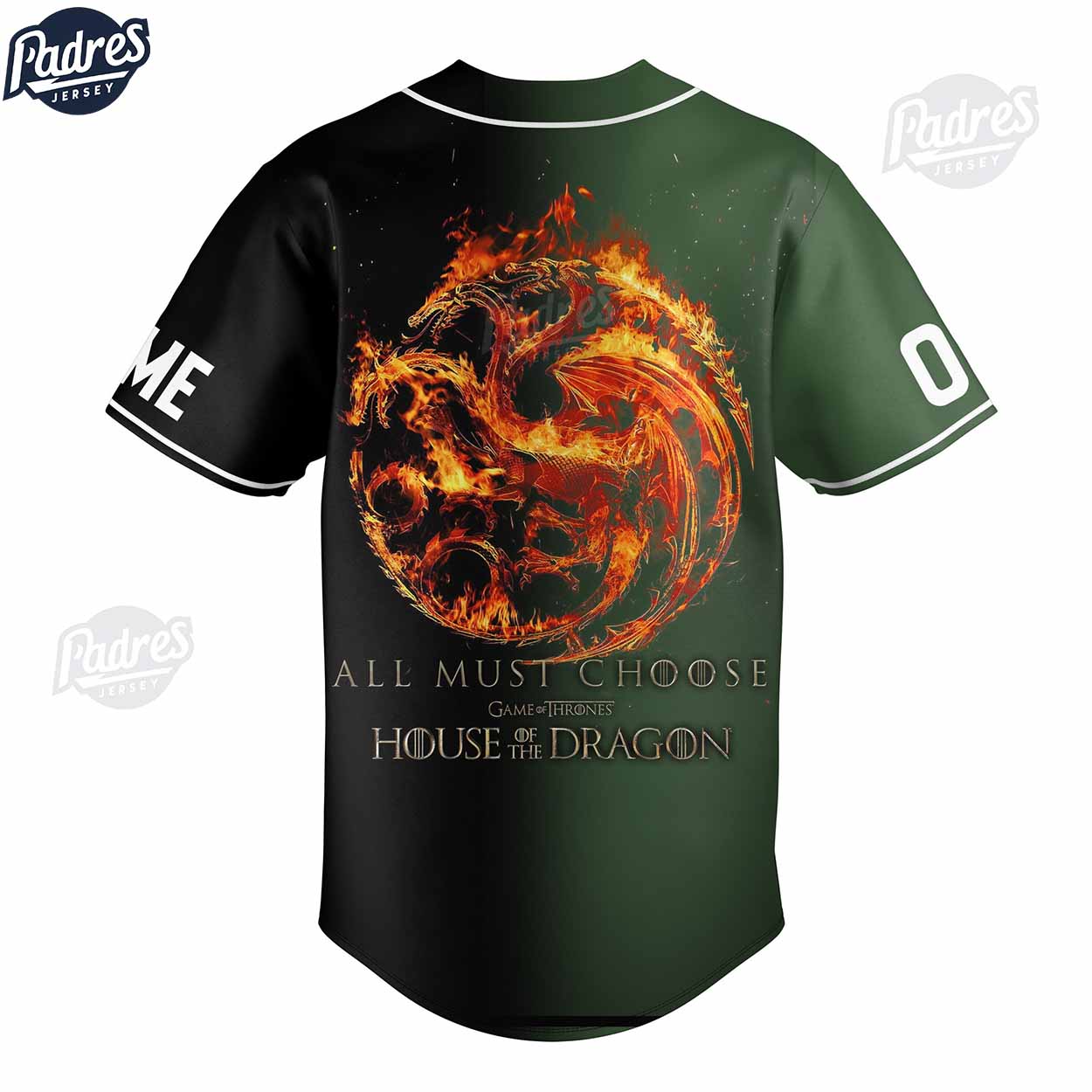 Game Of Thrones House Of The Dragon All Must Choose Custom Baseball Jersey - Padres Jersey Oasis: Elevate Your Baseball Style Game