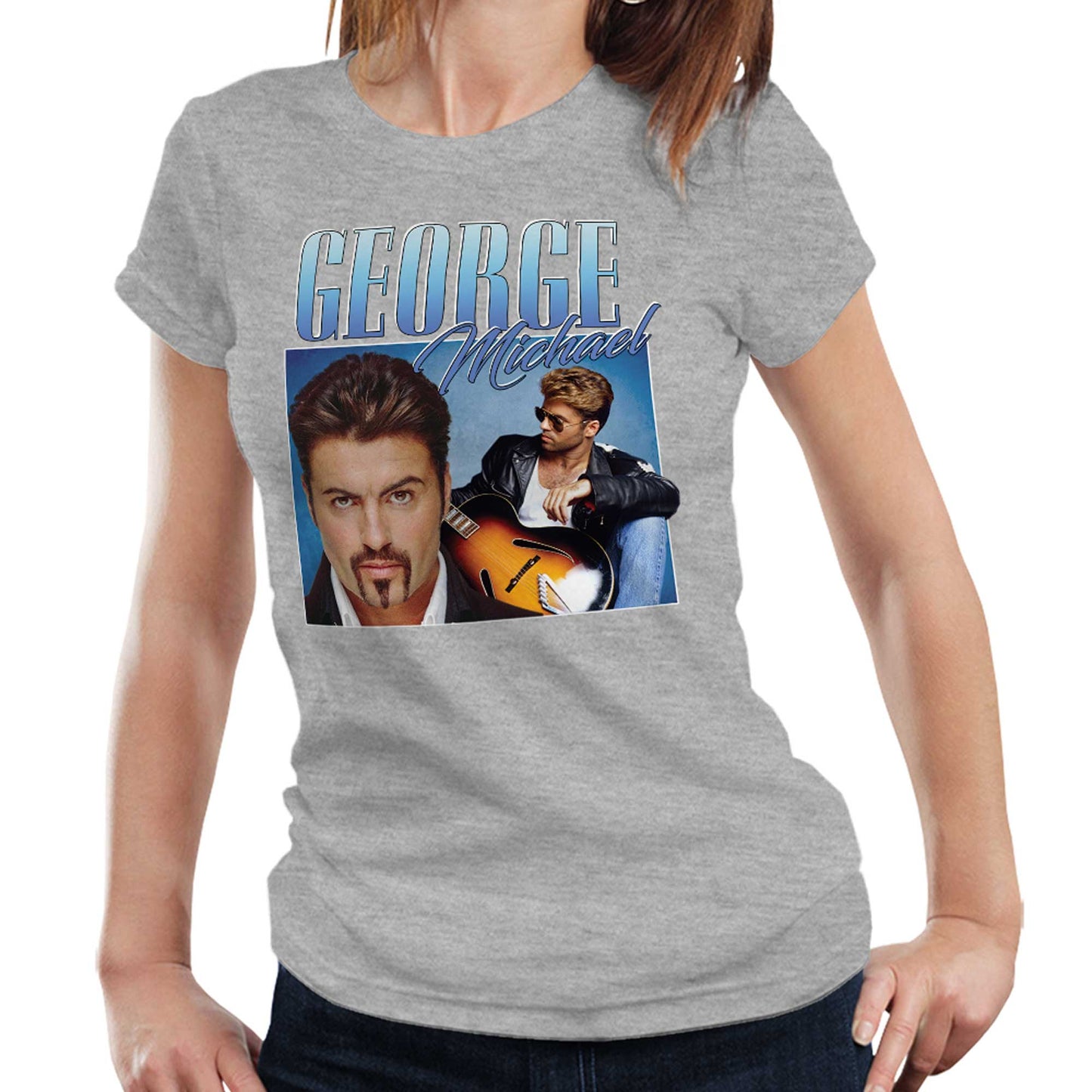 George Michael Appreciation Fitted Ladies TShirt