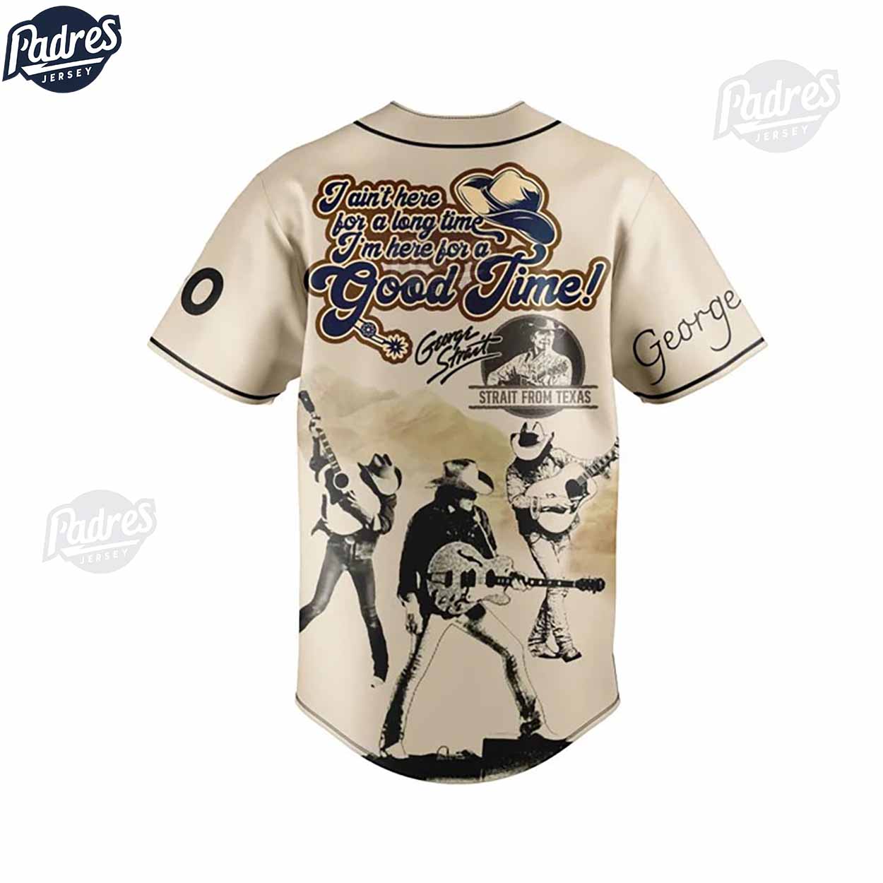 George Strait Baseball Jersey Outfit - Padres Jersey Oasis: Elevate Your Baseball Style Game
