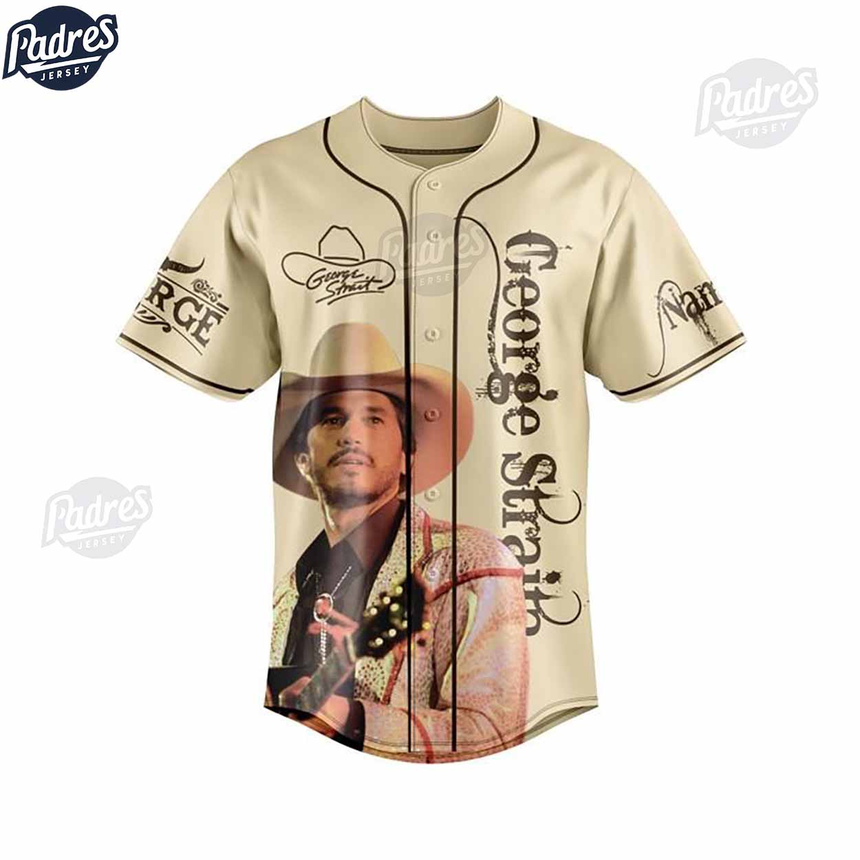 George Strait God And Country Music Baseball Jersey Outfit - Padres Jersey Oasis: Elevate Your Baseball Style Game