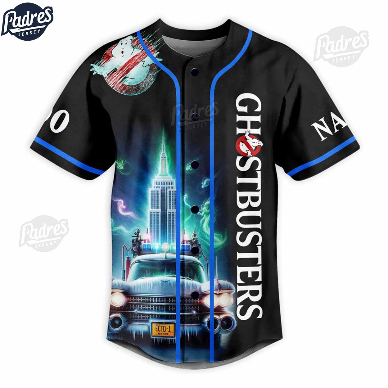 Ghostbusters I Ain't Afraid Of No Ghost Custom Baseball Jersey Style - Padres Jersey Oasis: Elevate Your Baseball Style Game