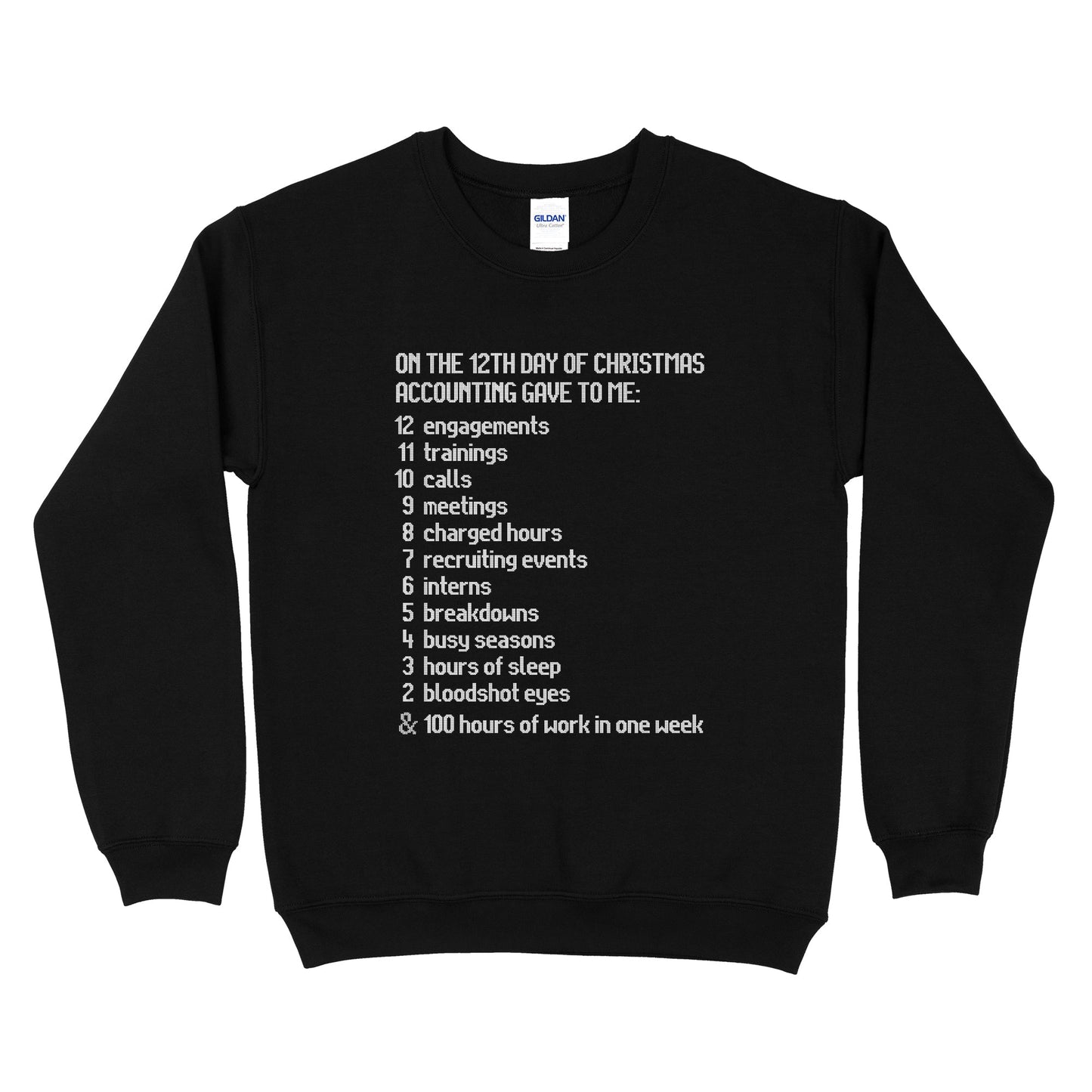 The Twelve Days Of Accounting Sweatshirt