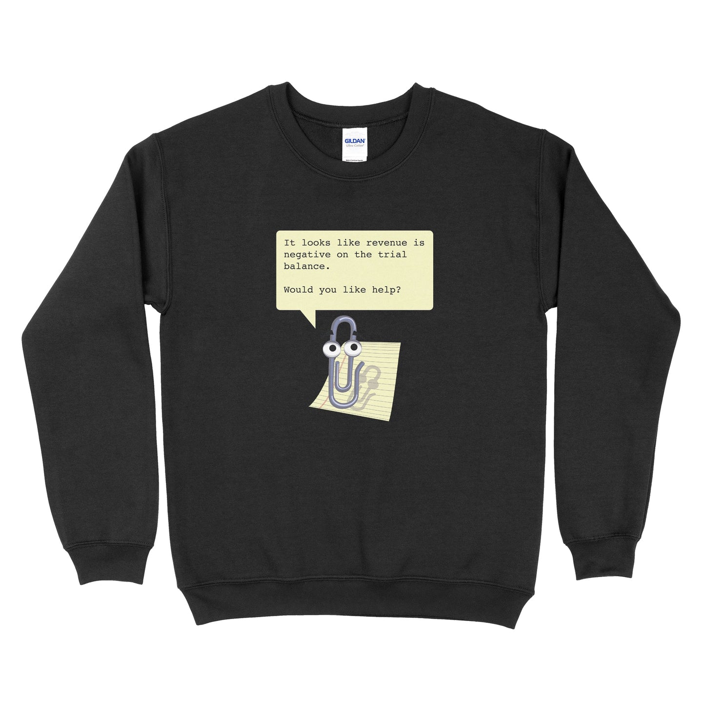 Clippy Negative Trial Balance Sweatshirt
