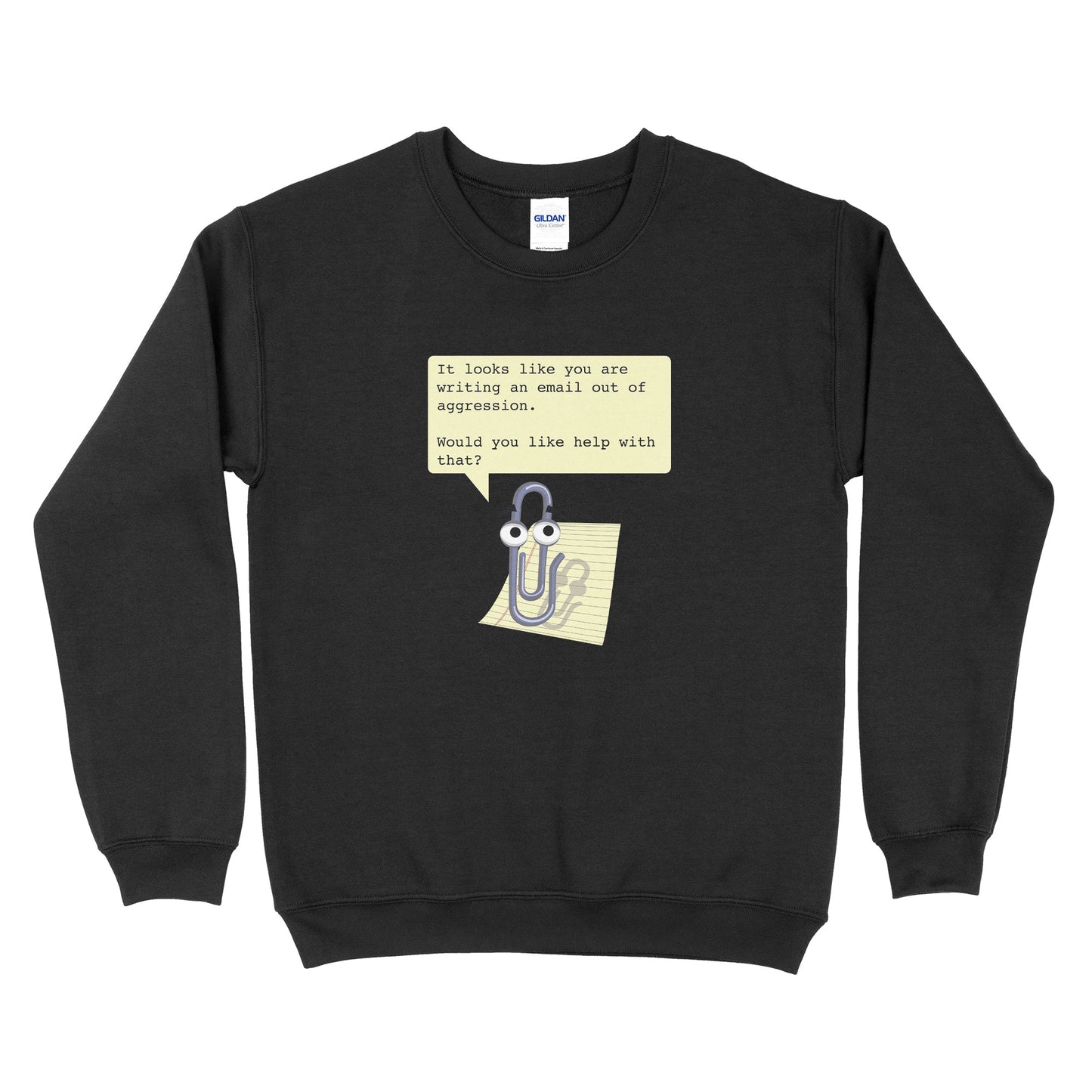Clippy Aggressive E-mails Sweatshirt