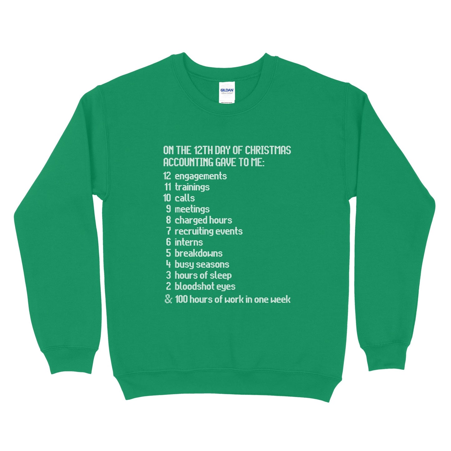 The Twelve Days Of Accounting Sweatshirt