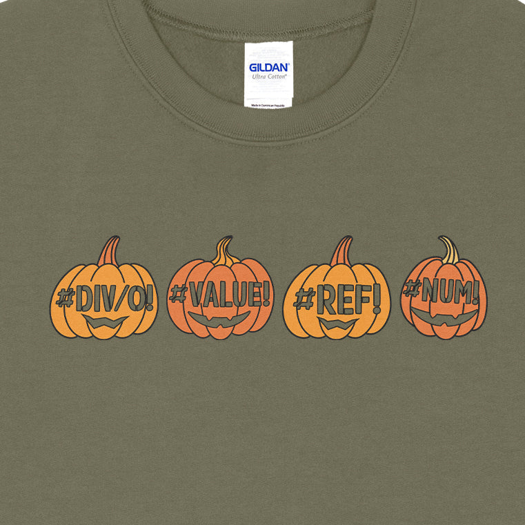 Excel Errors Jack O Lanterns Sweatshirt