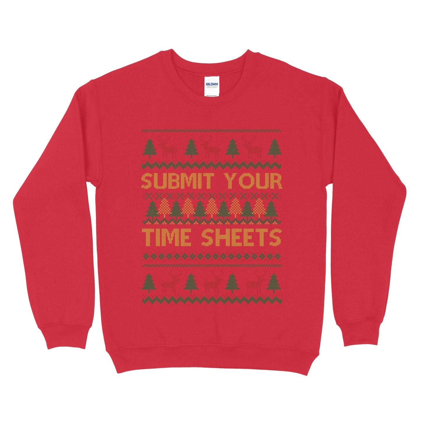 Submit Your Time Sheets Ugly Christmas Sweatshirt