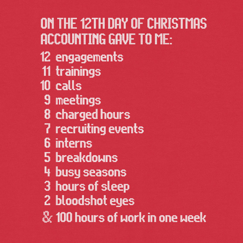 The Twelve Days Of Accounting Sweatshirt