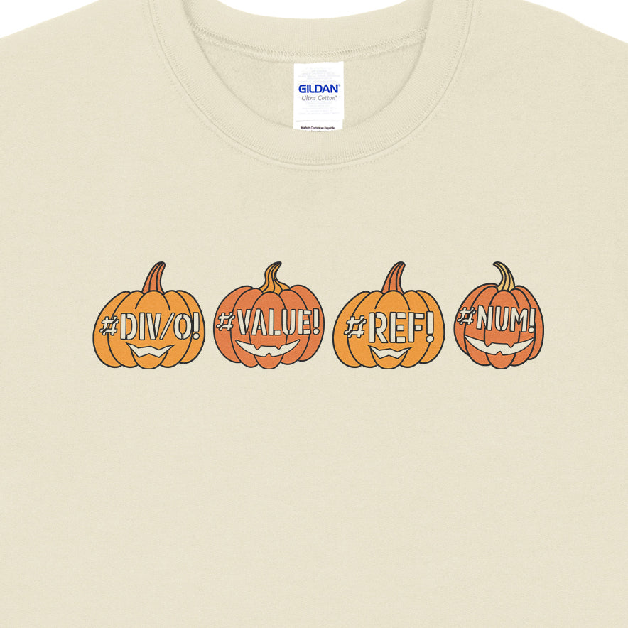 Excel Errors Jack O Lanterns Sweatshirt