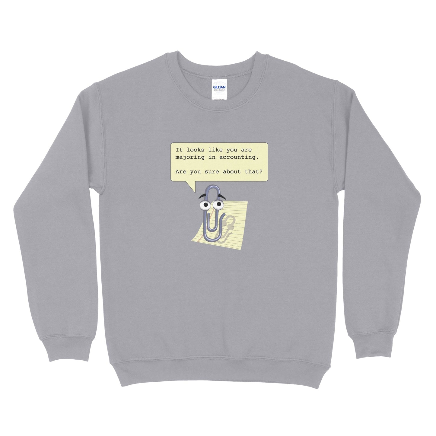 Clippy Accounting Majors Sweatshirt