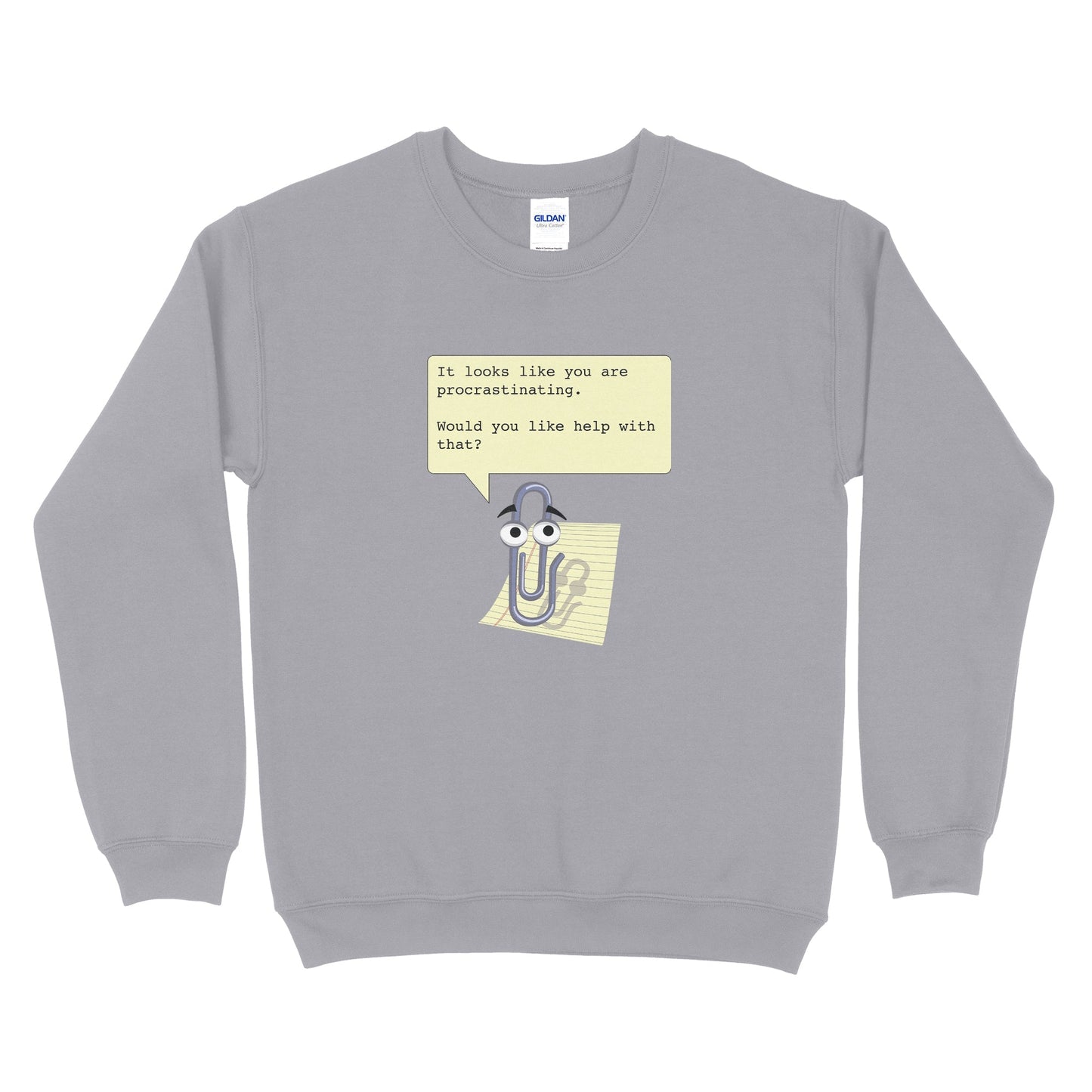 Clippy Stop Procrastinating Sweatshirt