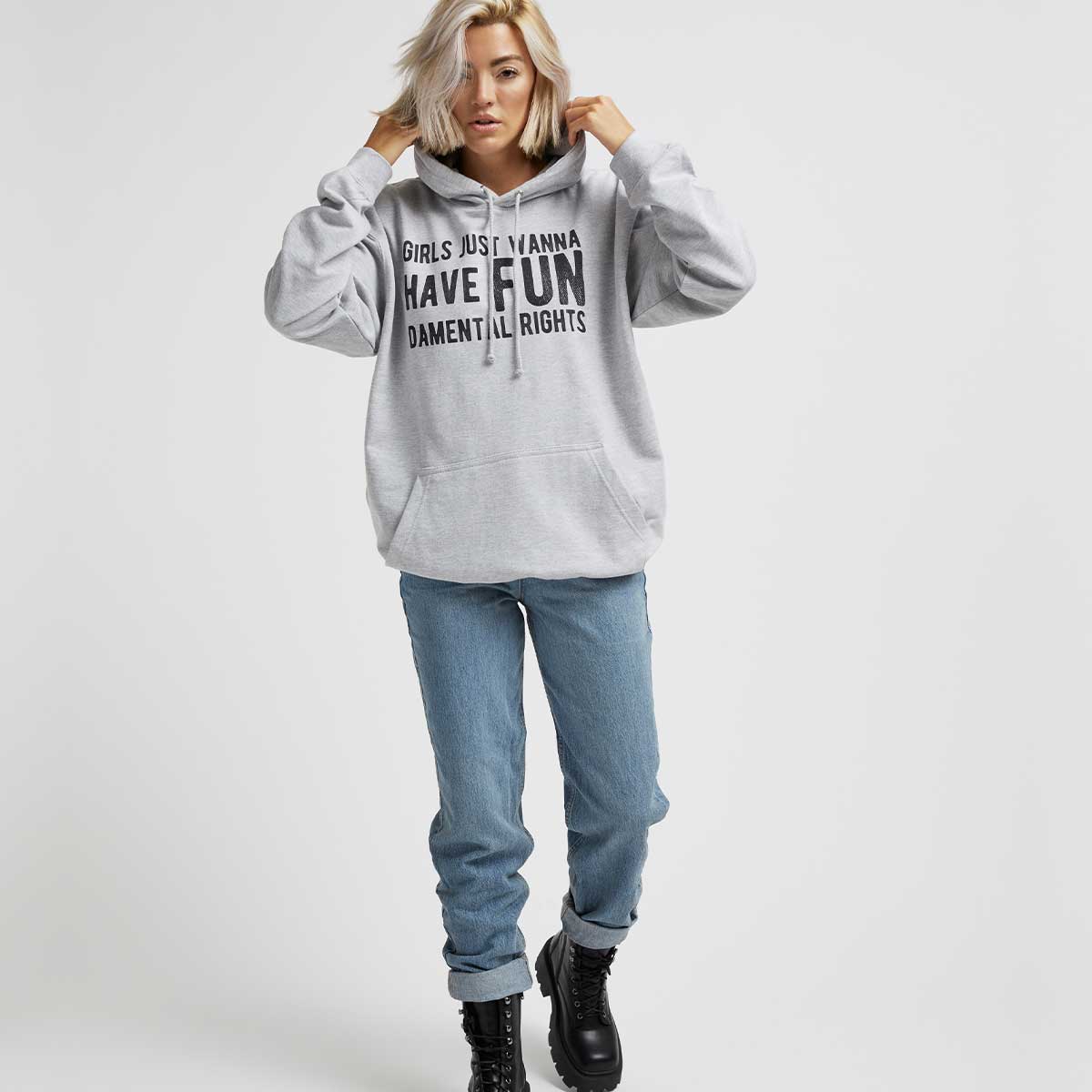 Girls Just Wanna Have Fundamental Rights Hoodie