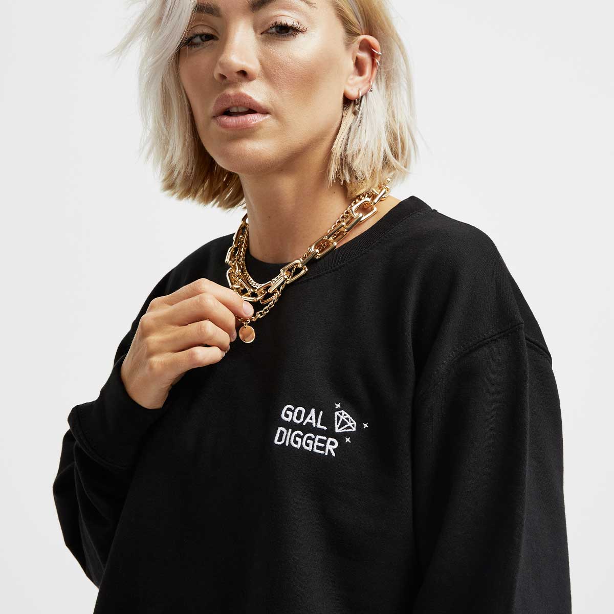 Goal Digger Embroidered Sweatshirt