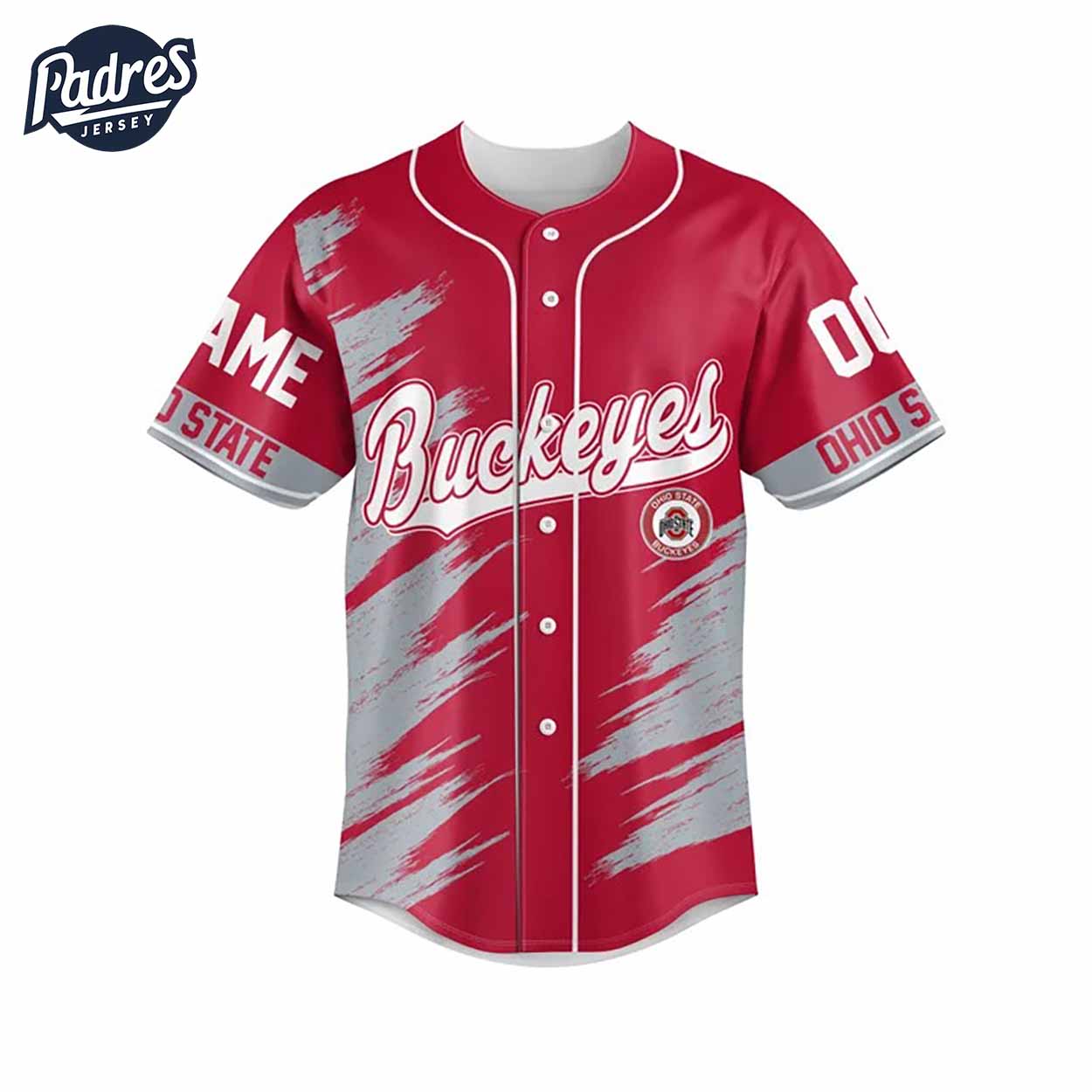 God First Family Second Then Ohio State Buckeyes Football Custom Baseball Jersey - Padres Jersey Oasis: Elevate Your Baseball Style Game