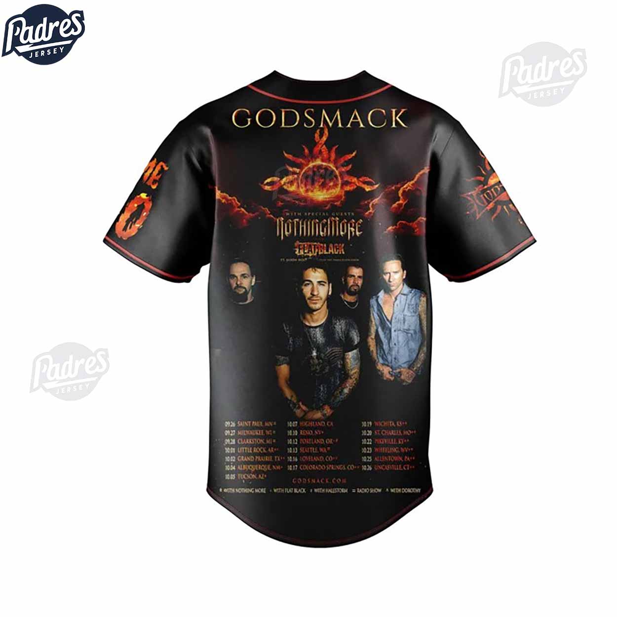 Godsmack I Stand Alone Custom Baseball Jersey Outfit - Padres Jersey Oasis: Elevate Your Baseball Style Game
