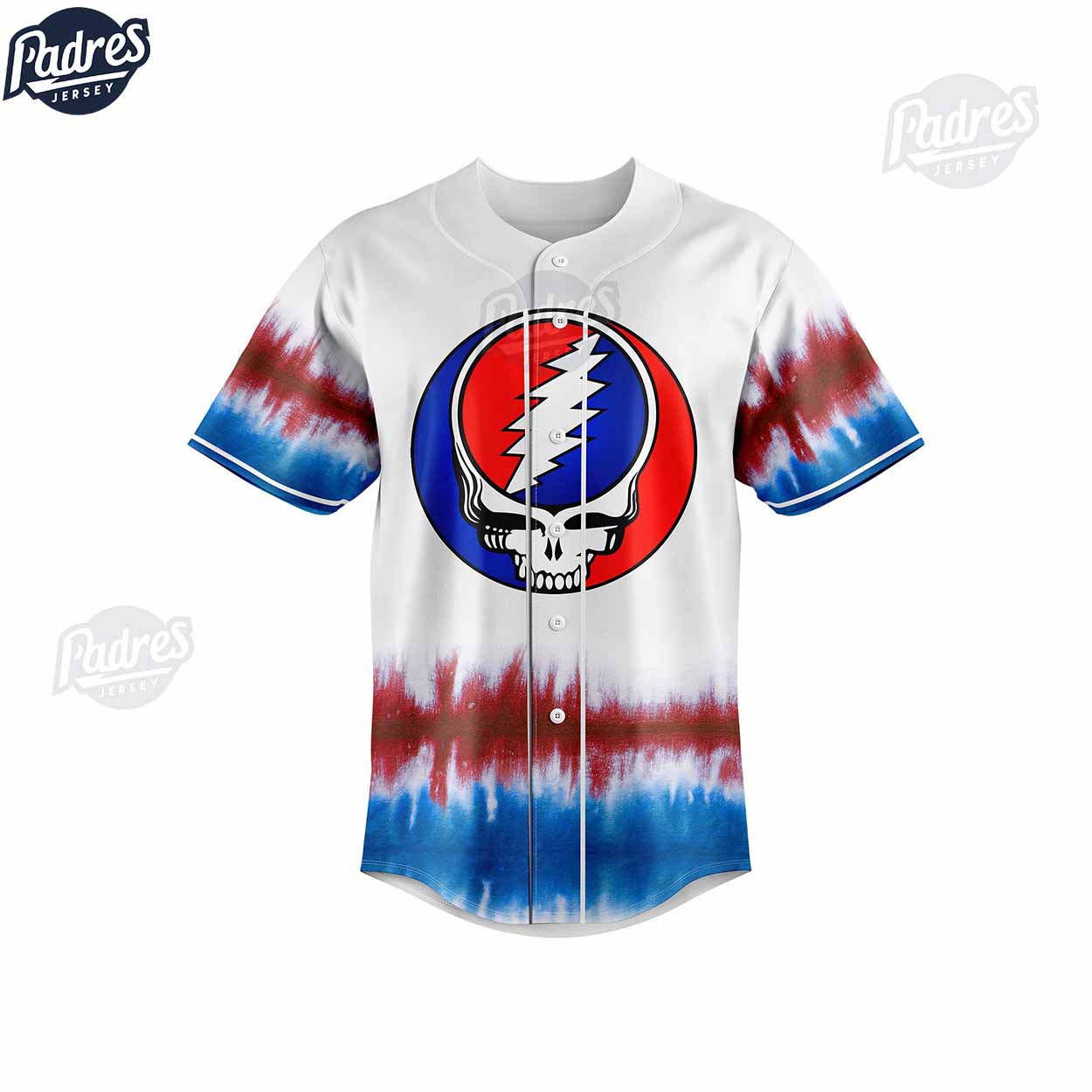 Grateful Dead Custom Baseball Jersey Gift - Padres Jersey Oasis: Elevate Your Baseball Style Game