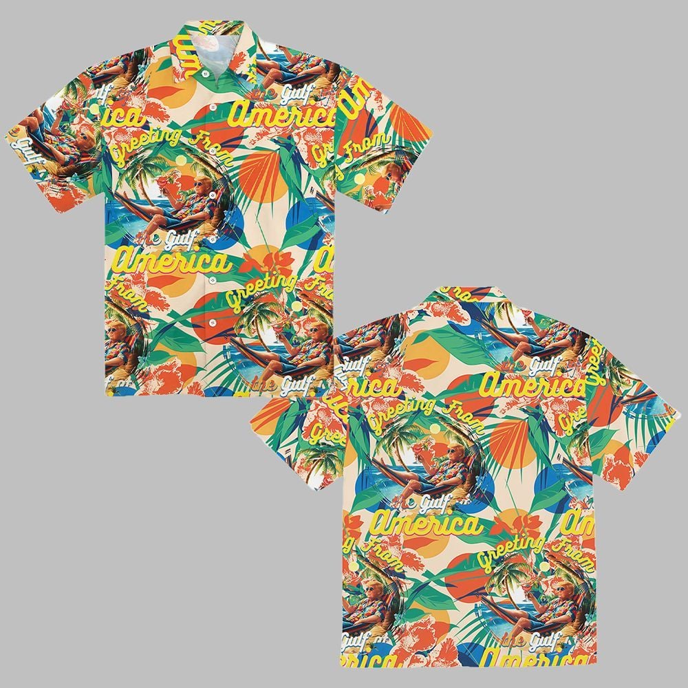 Greeting From The Gulf Of America Hawaiian Shirt - Grishko.com