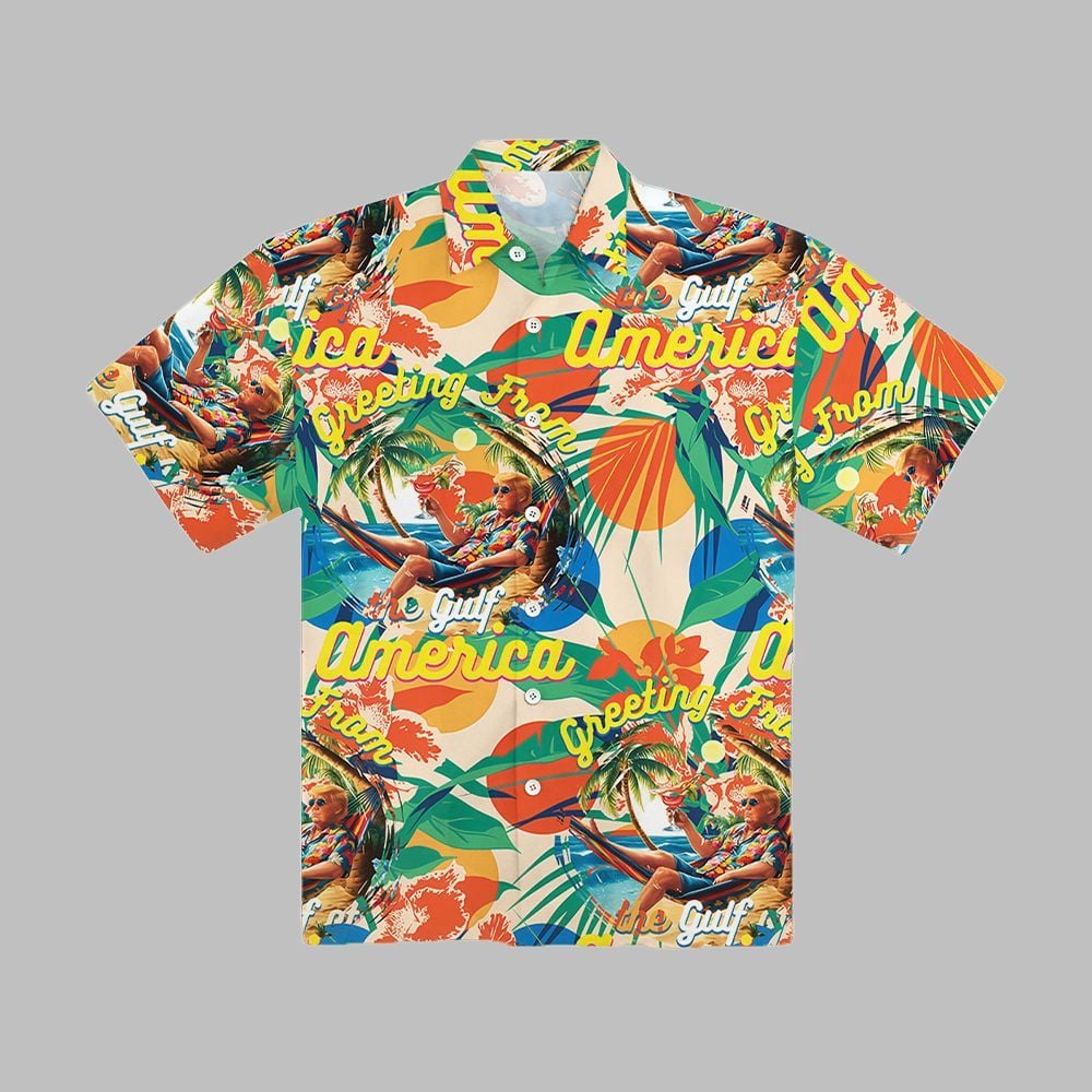 Greeting From The Gulf Of America Hawaiian Shirt - Grishko.com